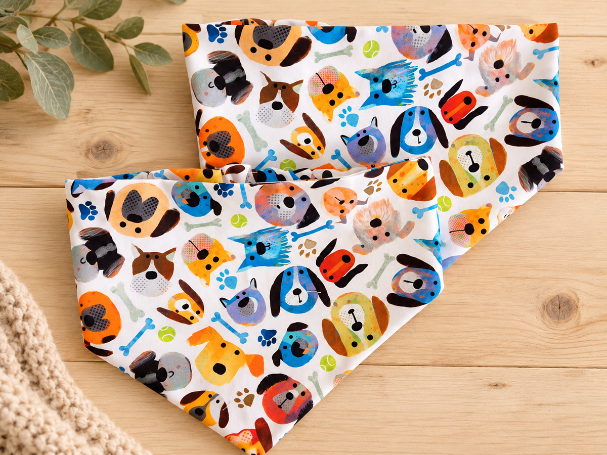Bandana til hund. Str L. 2 pk.