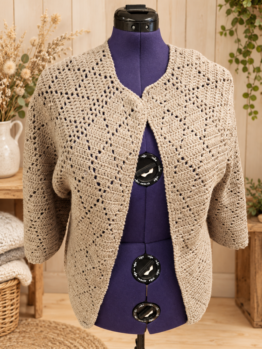 Heklet cardigan