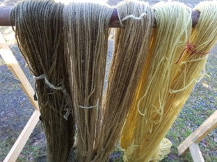 Farge garn med bjørk