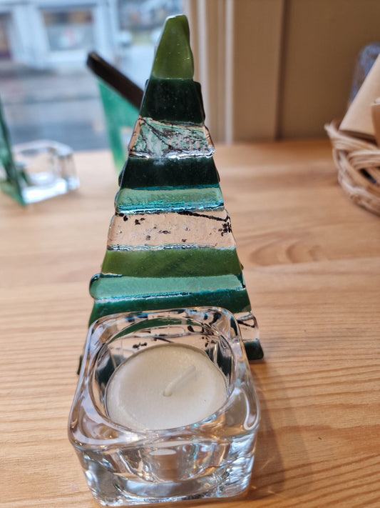 Telysholder juletre.