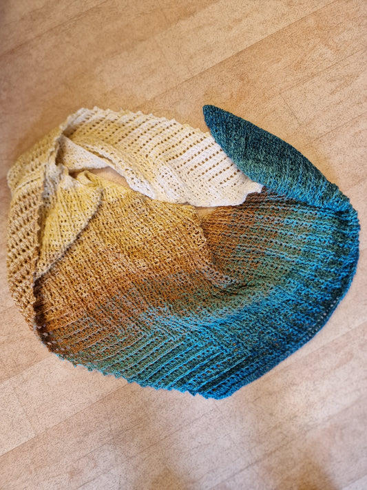 Asymmetrisk sjal/skjerf