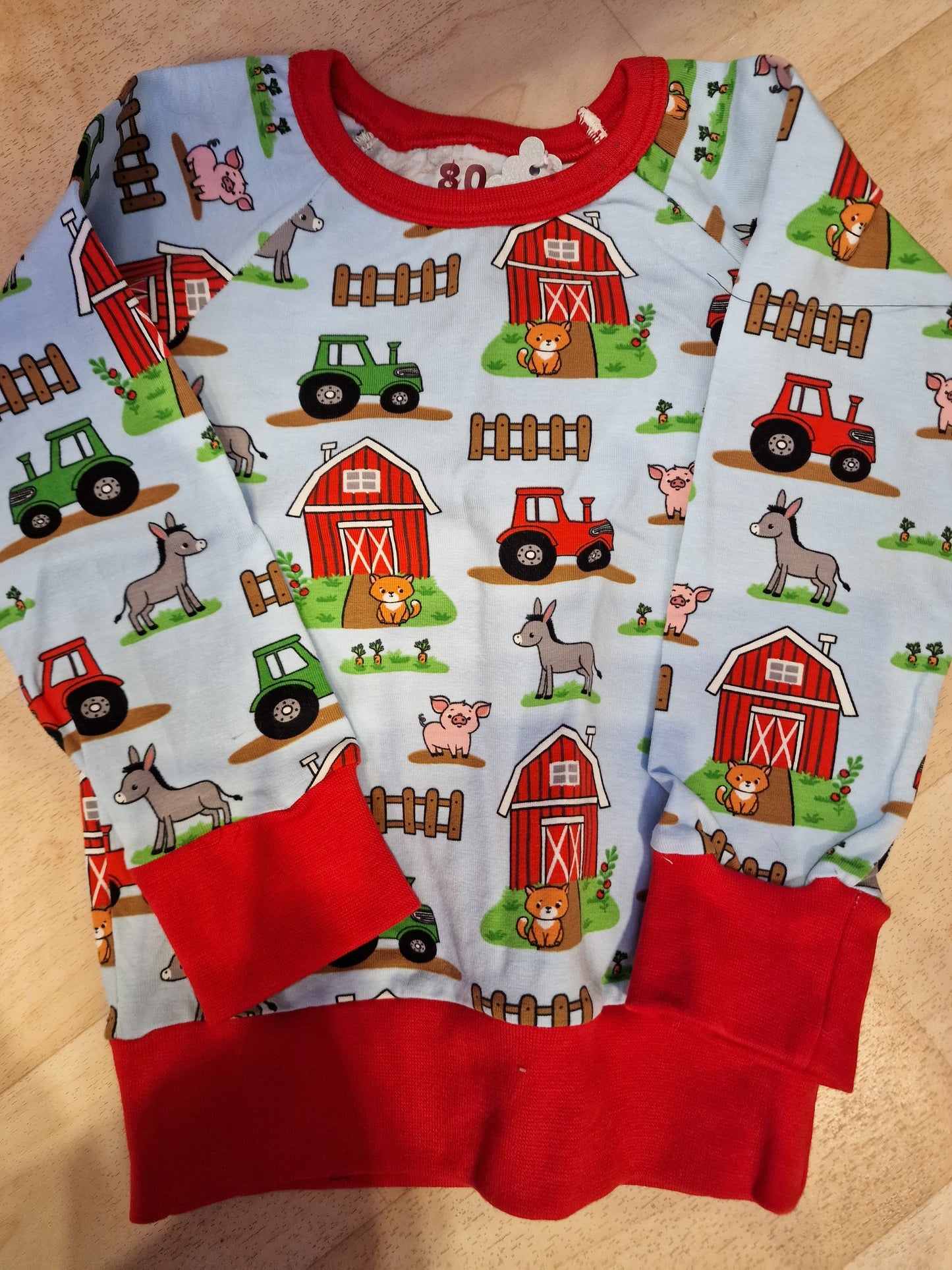 Genser i jersey. Str 80