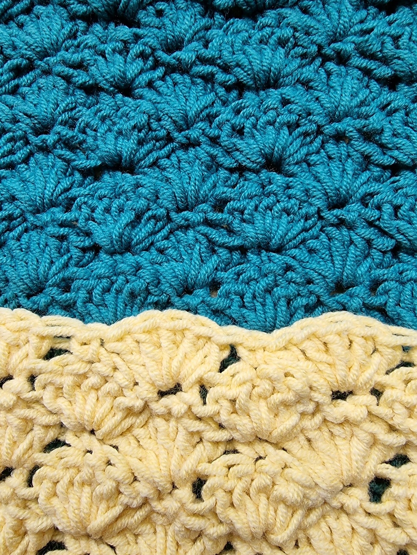 Enkle heklete kluter.