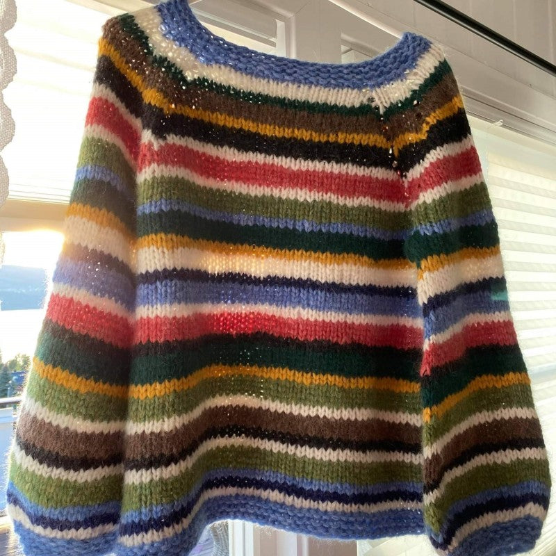 Tykk stripe genser