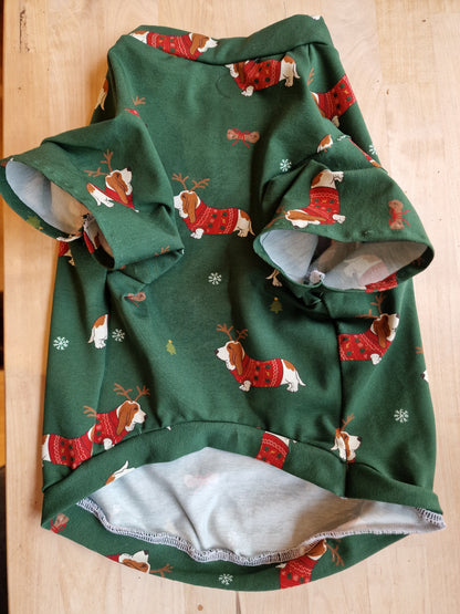 Hundegenser i jersey.