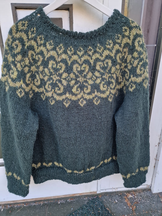 Ingen slinger i valsen. Grønn.