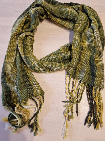 Vevd skjerf i myk merinoull