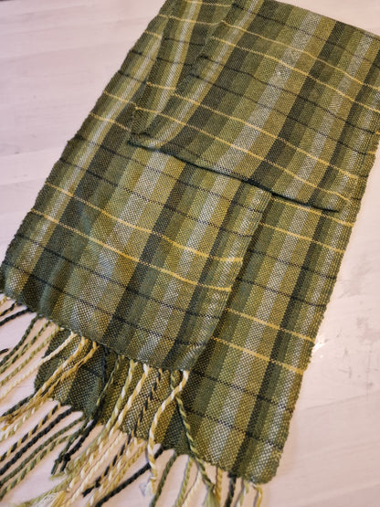 Vevd skjerf i myk merinoull