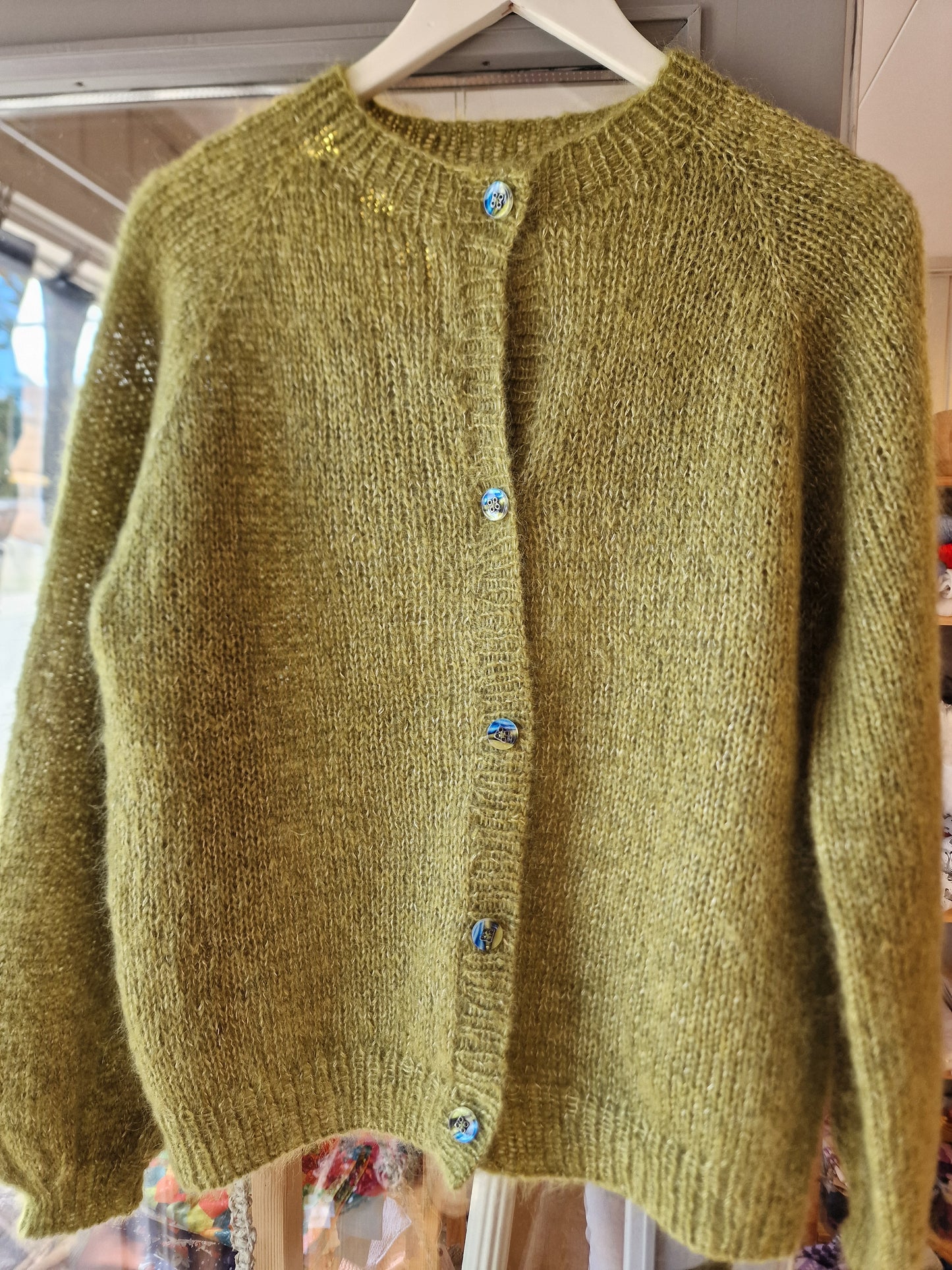 Cardigan i silkmohair