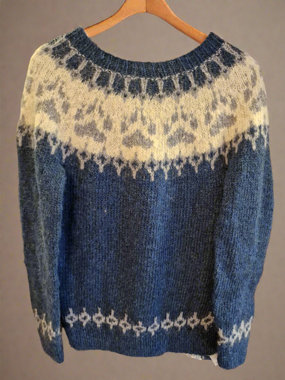 Potegenser i blått.