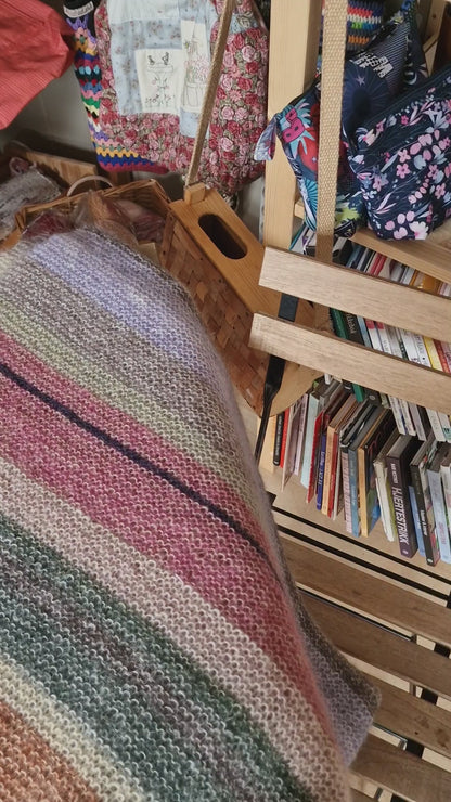 Teppe i tynn silk mohair