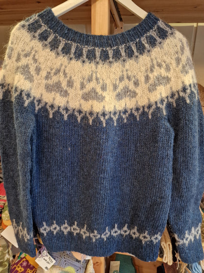 Potegenser i blått.