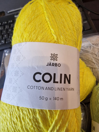 Colin. Bomull og lin.