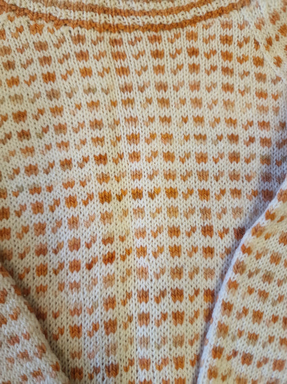 Islender i håndfarget garn