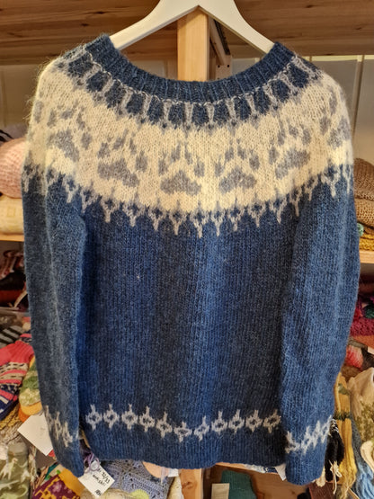 Potegenser i blått.