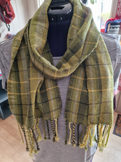 Vevd skjerf i myk merinoull