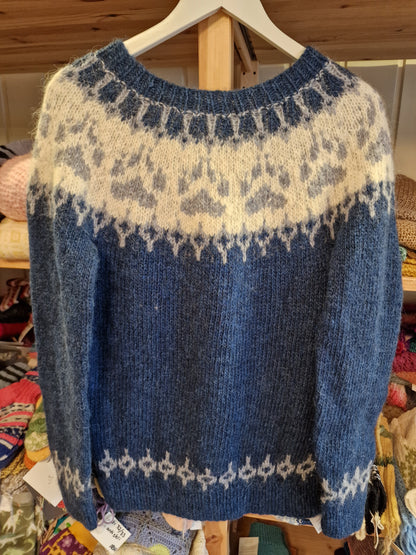 Potegenser i blått.