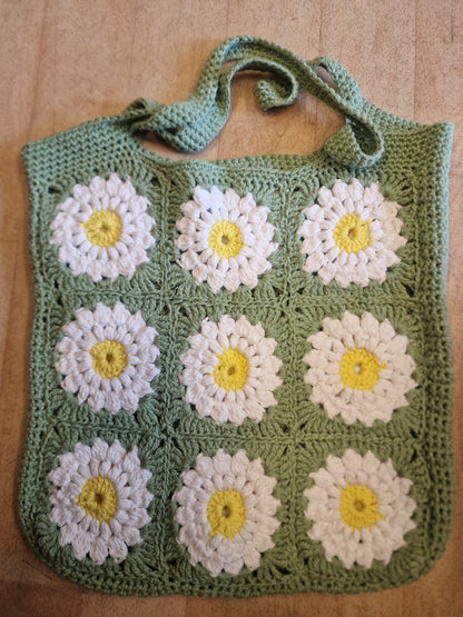 Stor solid heklet veske