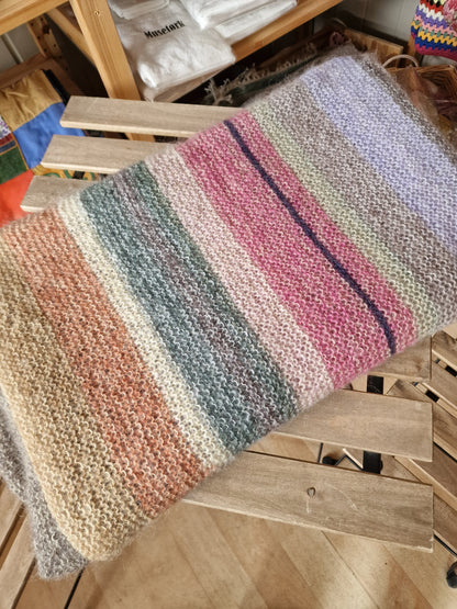 Teppe i tynn silk mohair