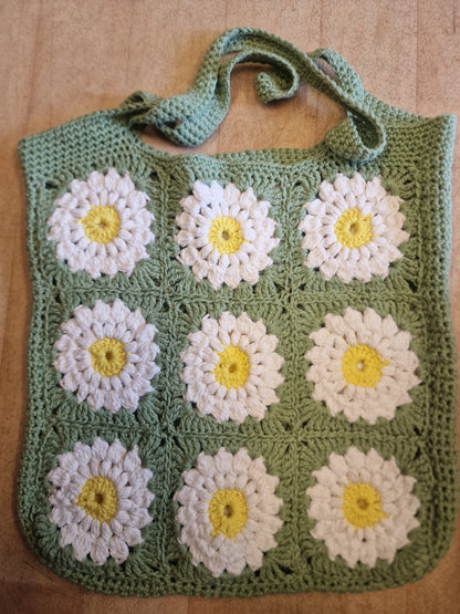 Stor solid heklet veske