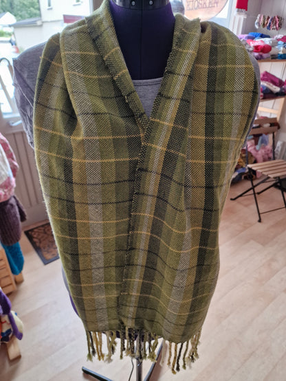 Vevd skjerf i myk merinoull