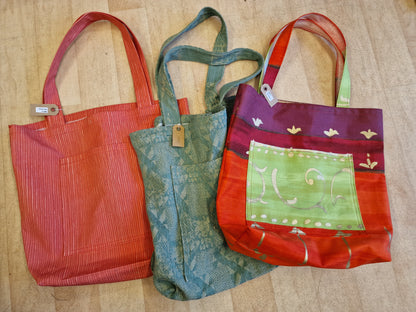 Store handlenett med lomme